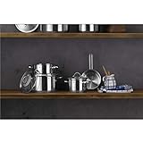 WMF Provence Plus Topfset, 5-teilig, Cromargan Edelstahl poliert, Töpfe mit Glasdeckel, Induktionstöpfe, Stielkasserolle, Topf Induktion, unbeschichtet, backofengeeignet - 2