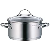 WMF Provence Plus Topfset, 5-teilig, Cromargan Edelstahl poliert, Töpfe mit Glasdeckel, Induktionstöpfe, Stielkasserolle, Topf Induktion, unbeschichtet, backofengeeignet - 3