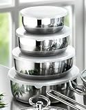 Karcher Topfset Jasmin (Edelstahl, 20-teilig, inkl. Glasdeckel und Edelstahl Schüssel Set, Induktion) - 3