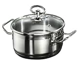 Karcher Topfset Jasmin (Edelstahl, 20-teilig, inkl. Glasdeckel und Edelstahl Schüssel Set, Induktion) - 8