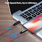 Veelink USB C auf Lightning Kabel, 100cm lang, MFi-Zertifiziert, Unterstützt Schnellladen mit Typ-C PD Ladegeräte, für iPhone X/XS/XR/XS Max / 8/8 Plus, iPad Pro 12.9,iPad Air 3 - 5