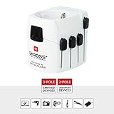 SKROSS PRO - Reiseadapter für Reisende aus Europa (Schutzkontakt-Standard) - 2