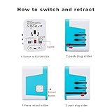 Ragu Universal Reiseadapter 4 USB für EU UK US AU Asia 224+ Ländern - 3