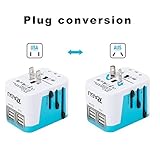 Ragu Universal Reiseadapter 4 USB für EU UK US AU Asia 224+ Ländern - 5