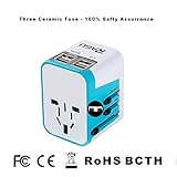 Ragu Universal Reiseadapter 4 USB für EU UK US AU Asia 224+ Ländern - 6