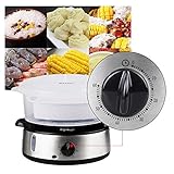 Aigostar Fitfoodie Steel 30INA - Dampfgarer mit Timer (800 W, 9 L) silber/schwarz. EINWEGVERPACKUNG. - 5