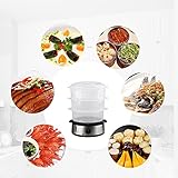 Aigostar Fitfoodie Steel 30INA - Dampfgarer mit Timer (800 W, 9 L) silber/schwarz. EINWEGVERPACKUNG. - 6