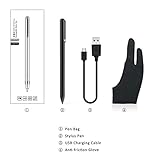 Active Stylus Stift für sämtliche Touchscreens. Wiederaufladbarer Eingabestift Pencil mit 1,45mm feiner Spitze, der kapazitive Stylus ist kompatibel für Apple iPad, iPhone und Samsung Tablets (Black) - 7
