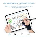 iFoxtEK aktiver Pen,wiederaufladbar Eingabestift mit Einstellbarer feiner Spitze Active Stylus Stift Pencil kompatibel für Apple ipad iPhone Samsung Huawei HP Touchscreen Tablet - 5