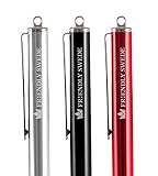 The Friendly Swede 3 Stück Hybrid Stylus Touchscreen Eingabestift mit austauschbarer Mikrofaserspitze (schwarz, rot, silber) - 2