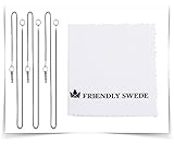 The Friendly Swede 3 Stück Hybrid Stylus Touchscreen Eingabestift mit austauschbarer Mikrofaserspitze (schwarz, rot, silber) - 5