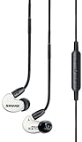 Shure SE215M+, In-ear Kopfhörer / Ohrhörer, weiß, Premium, Sound Isolating, Geräuschunterdrückung, ein Treiber, Fernbedienung und Mikrofon für iPhone/iPad/iPod, Kabel austauschbar - 2
