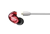 Shure SE535LTD, In-ear Kopfhörer / Ohrhörer, rot, Special Edition, High-End, Sound Isolating, Geräuschunterdrückung, drei Treiber (1 Hochtöner, 2 Tieftöner), Kabel austauschbar, räumlicher Klang - 3