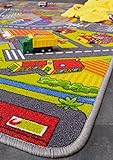 misento Kinderteppich Straßenteppich Spielunterlage  Kinderzimmer Schadstoff geprüft 140 x 200 cm - 3
