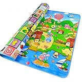 Krabbelmatte Baby, Swonuk 200 * 180 cm Kinderspielteppich Spielmatte Spielteppich Schaumstoffmatte Baby Kleinkind Crawl Mat Spielmatte Babyschleichenmatte Picknick-Decke - 3