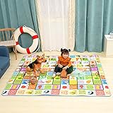 Krabbelmatte Baby, Swonuk 200 * 180 cm Kinderspielteppich Spielmatte Spielteppich Schaumstoffmatte Baby Kleinkind Crawl Mat Spielmatte Babyschleichenmatte Picknick-Decke - 7