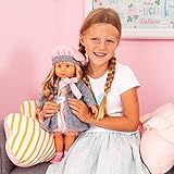 Bayer Design 94635AX Funktionspuppe Charlene mit Haaren und Schlafaugen-spricht und singt 90 Sätze, 2 Gedichte und 8 Lieder, 46cm, rosa, grau - 7