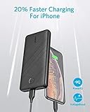 Anker PowerCore Essential 20000 Powerbank, 20000mAh externer Akku mit PowerIQ Technologie und USB-C Eingang, enorme Energiedichte, kompatibel mit iPhone, Samsung, iPad und mehr - 3