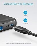 Anker PowerCore Essential 20000 Powerbank, 20000mAh externer Akku mit PowerIQ Technologie und USB-C Eingang, enorme Energiedichte, kompatibel mit iPhone, Samsung, iPad und mehr - 4