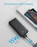 Anker PowerCore Essential 20000 Powerbank, 20000mAh externer Akku mit PowerIQ Technologie und USB-C Eingang, enorme Energiedichte, kompatibel mit iPhone, Samsung, iPad und mehr - 5