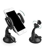 AUKEY Handyhalterung Auto Armaturenbrett Windschutzscheibe 360 Drehbar Kfz Halterung für iPhone XR/XS Max / 8/7 / 7 Plus / 6/6 Plus / 6s, Samsung Note 8 / S8 / Galaxy S6, HTC, Nokia, BlackBerry, GPS - 2