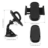 AUKEY Handyhalterung Auto Armaturenbrett Windschutzscheibe 360 Drehbar Kfz Halterung für iPhone XR/XS Max / 8/7 / 7 Plus / 6/6 Plus / 6s, Samsung Note 8 / S8 / Galaxy S6, HTC, Nokia, BlackBerry, GPS - 6