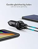 Auto Ladegerät USB Quick Charge 3.0, RAVPower 36W 2-Port Auto Ladeadapter Kfz Ladegerät für iPhone, iPad, Galaxy/Note/S9, HTC, LG, Smartphones, Tablets, Powerbank usw - 2