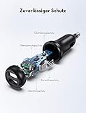 Auto Ladegerät USB Quick Charge 3.0, RAVPower 36W 2-Port Auto Ladeadapter Kfz Ladegerät für iPhone, iPad, Galaxy/Note/S9, HTC, LG, Smartphones, Tablets, Powerbank usw - 5