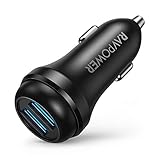Auto Ladegerät USB Quick Charge 3.0, RAVPower 36W 2-Port Auto Ladeadapter Kfz Ladegerät für iPhone, iPad, Galaxy/Note/S9, HTC, LG, Smartphones, Tablets, Powerbank usw - 8