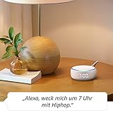 Der neue Echo Dot (3. Gen.) – smarter Lautsprecher mit Uhr und Alexa, Sandstein Stoff - 2