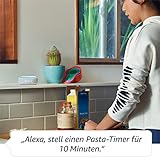 Der neue Echo Dot (3. Gen.) – smarter Lautsprecher mit Uhr und Alexa, Sandstein Stoff - 3