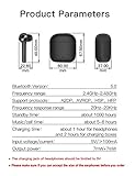 Bluedio Bluetooth-Ohrhörer, Bluetooth Kopfhörer in Ear Hi (Hurricane) Echte Kabellose Ohrhörer mit Ladekästchen,Bluetooth 5.0 Headsets für Handy/Sport/Laufen/Android/IOS,5-stündige Spielzeit - 5