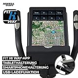 Miweba Sports Crosstrainer MC300 Stepper Ellipsentrainer Heimtrainer - App Steuerung - 21 Kg Schwungmasse - Pulsgurt - Magnetbremse (Weiß Schwarz) - 3