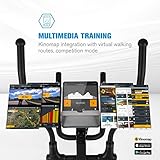 Capital Sports Helix Track Cross-Trainer mit Trainingscomputer Heimtrainer (Bluetooth, Kinomap-Applikation, MagResist-Magnet-Widerstand, 18 kg Schwungmasse, Tablethalter, USB-Ladebuchse) schwarz - 4