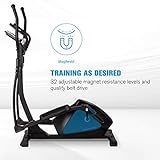 Capital Sports Helix Track Cross-Trainer mit Trainingscomputer Heimtrainer (Bluetooth, Kinomap-Applikation, MagResist-Magnet-Widerstand, 18 kg Schwungmasse, Tablethalter, USB-Ladebuchse) schwarz - 7