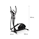 Capital Sports Helix Track Cross-Trainer mit Trainingscomputer Heimtrainer (Bluetooth, Kinomap-Applikation, MagResist-Magnet-Widerstand, 18 kg Schwungmasse, Tablethalter, USB-Ladebuchse) schwarz - 8
