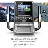 Sportstech LCX800 Luxus Crosstrainer mit Edler Android-Multifunktionskonsole, 24Kg Schwungmasse, Kinomap App, Bluetooth-& Pulsgurtkompatibel, 12 Trainingsprogramme, HRC + Tablet-Halterung - 8