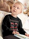 Green Turtle T-Shirts Kids Toller Feuerwehr Weihnachtspullover Kinder Pullover Sweatshirt S 122/128 Schwarz - 3
