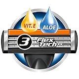 BIC Flex 3 Hybrid Rasierer Set Männer, 3 Klingen, 1 Rasiergriff und 4 Ersatzklingen - 9