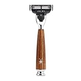 MÜHLE - Nassrasierer - RYTMO Serie - Gillette® Mach3® - dunkles Eschenholz - 2