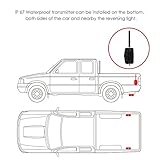 AUTO-VOX M1 W Wireless Backup Kamera-Kit, IP 68 Wasserdicht LED Super Nummernschild Nachtsicht Rückseite Back Up Auto-Kamera, 10,9 cm LCD TFT Rückfahrkamera Monitor für Vans, Camping Cars, Trucks, RVS - 4