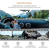 APEMAN Full HD 1080P Dashcam Autokamera Video Recorder mit 170° Weitwinkelobjektiv, 3 Zoll LCD-Bildschirm, WDR, Bewegungserkennung, Parkmonitor, Loop-Aufnahme, Nachtsicht und G-Sensor - 5