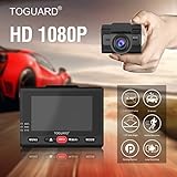 TOGUARD Dashcam GPS WiFi Auto Kamera Full HD 1080P, Fahrzeug Kamera 170 ° Weitwinkel, 2.45 Zoll Bildschirm - Dashcam mit integriertem GPS-Modul, WLAN, Loop-Aufnahme, G-Sensor, Bewegungserkenn - 2