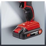 Einhell Akku-Bohrschrauber TC-CD 18-2 Li (1 Lithium Ionen Akku, 18 V, 1,5 Ah, 2-Gang, 38 Nm, LED-Licht) - 5