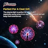 SOLMORE Plasmakugel Plasma Ball Kugel Blitze Magische Lampe USB Licht für Geburtstag Spielzeug Disco Party Dekoration Geschenk Schreibtisch - 4