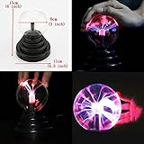 SOLMORE Plasmakugel Plasma Ball Kugel Blitze Magische Lampe USB Licht für Geburtstag Spielzeug Disco Party Dekoration Geschenk Schreibtisch - 6