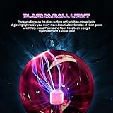 SOLMORE Plasmakugel Plasma Ball Kugel Blitze Magische Lampe USB Licht für Geburtstag Spielzeug Disco Party Dekoration Geschenk Schreibtisch - 7