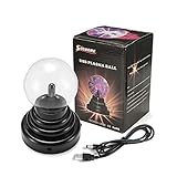 SOLMORE Plasmakugel Plasma Ball Kugel Blitze Magische Lampe USB Licht für Geburtstag Spielzeug Disco Party Dekoration Geschenk Schreibtisch - 8