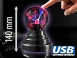 PEARL Plasma Ball: USB-Plasmakugel für Ihren Arbeitsplatz (Plasmalampe) - 9