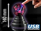 PEARL Plasma Ball: USB-Plasmakugel für Ihren Arbeitsplatz (Plasmalampe) - 9